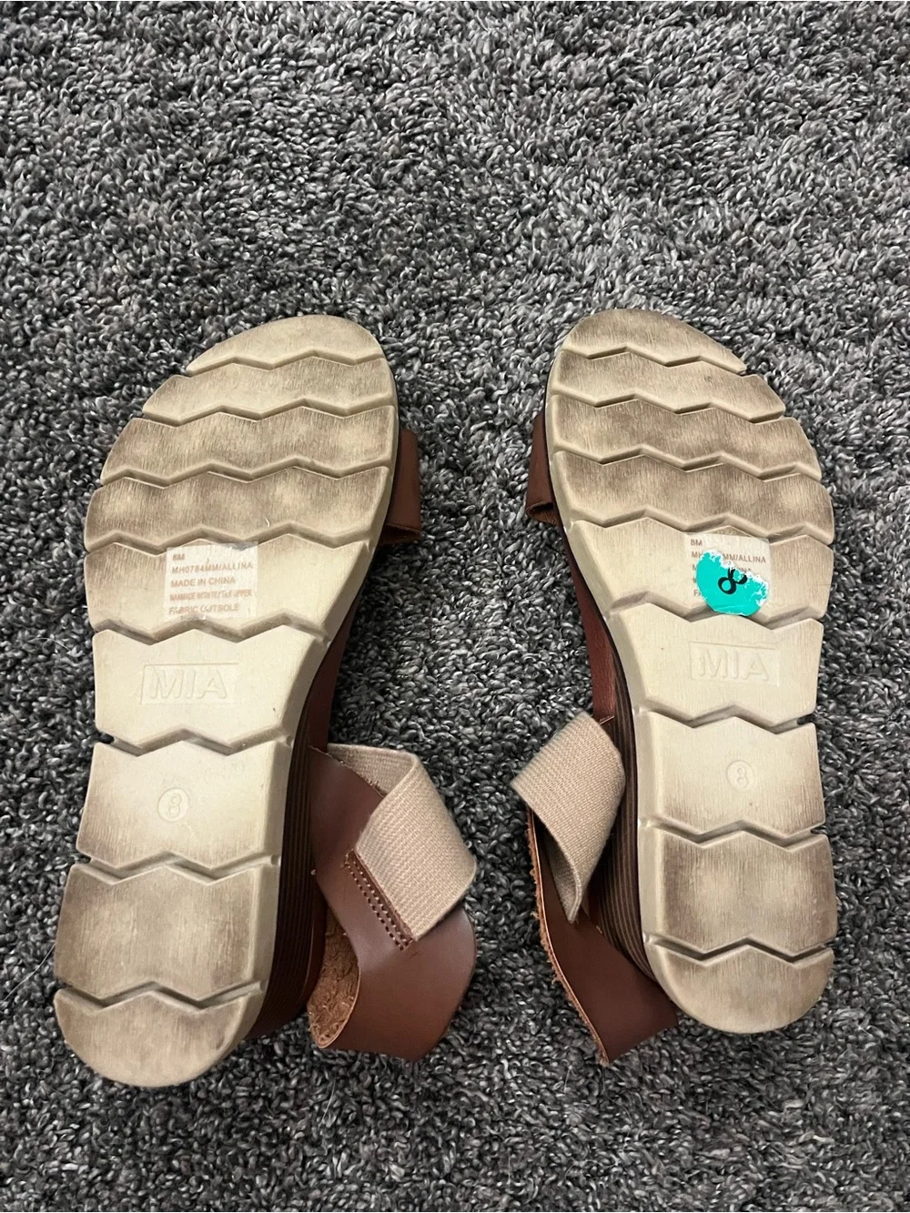 Brown Women’s Leather-Strap Sandals